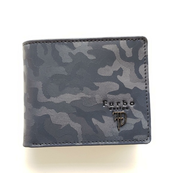 Furbo Design FRB136 Camouflage Wallet - Navy